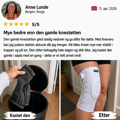 Knevaro – Avlast kneet. Beveg deg friere