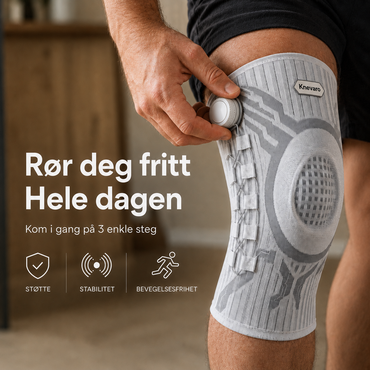 Knevaro – Avlast kneet. Beveg deg friere